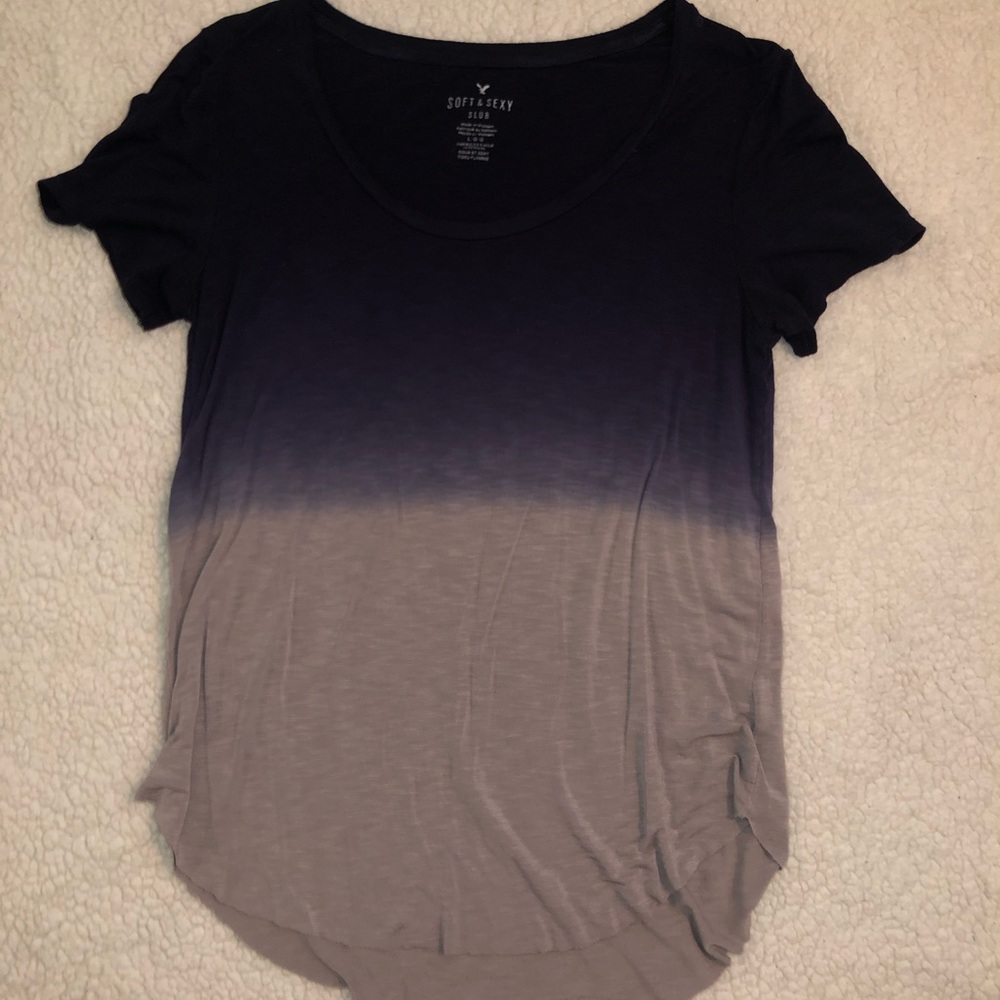 Purple and grey Soft and Sexy American Eagle shirt